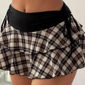 Shein plaid skort